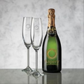 Champagne & 2 Woodbridge Flute (Deep Etch 1 Color)